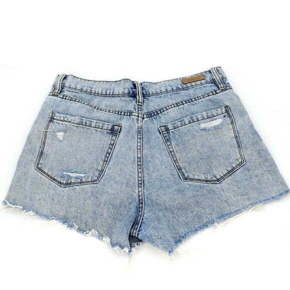 BlankNYC Barrow Distressed Cutoff Jean Shorts Acid Trip Vintage High Rise - Picture 6 of 8